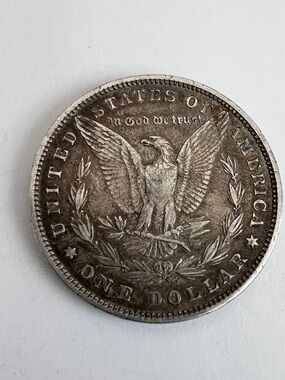 Authentic 1880 MORGAN SILVER DOLLAR.